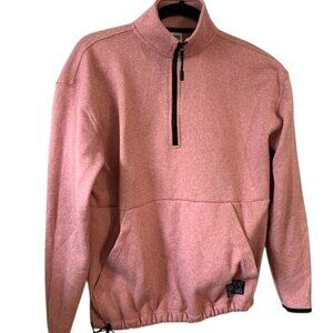 Victorias Secret Pink XS Half-Zip Pullover Sweater Rose Pink Knit Womens Top